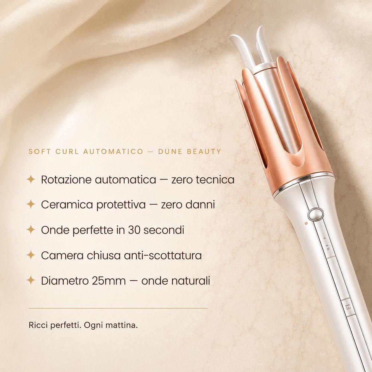 Soft Curl – Arricciacapelli Automatico 25 mm - Dune Beauty